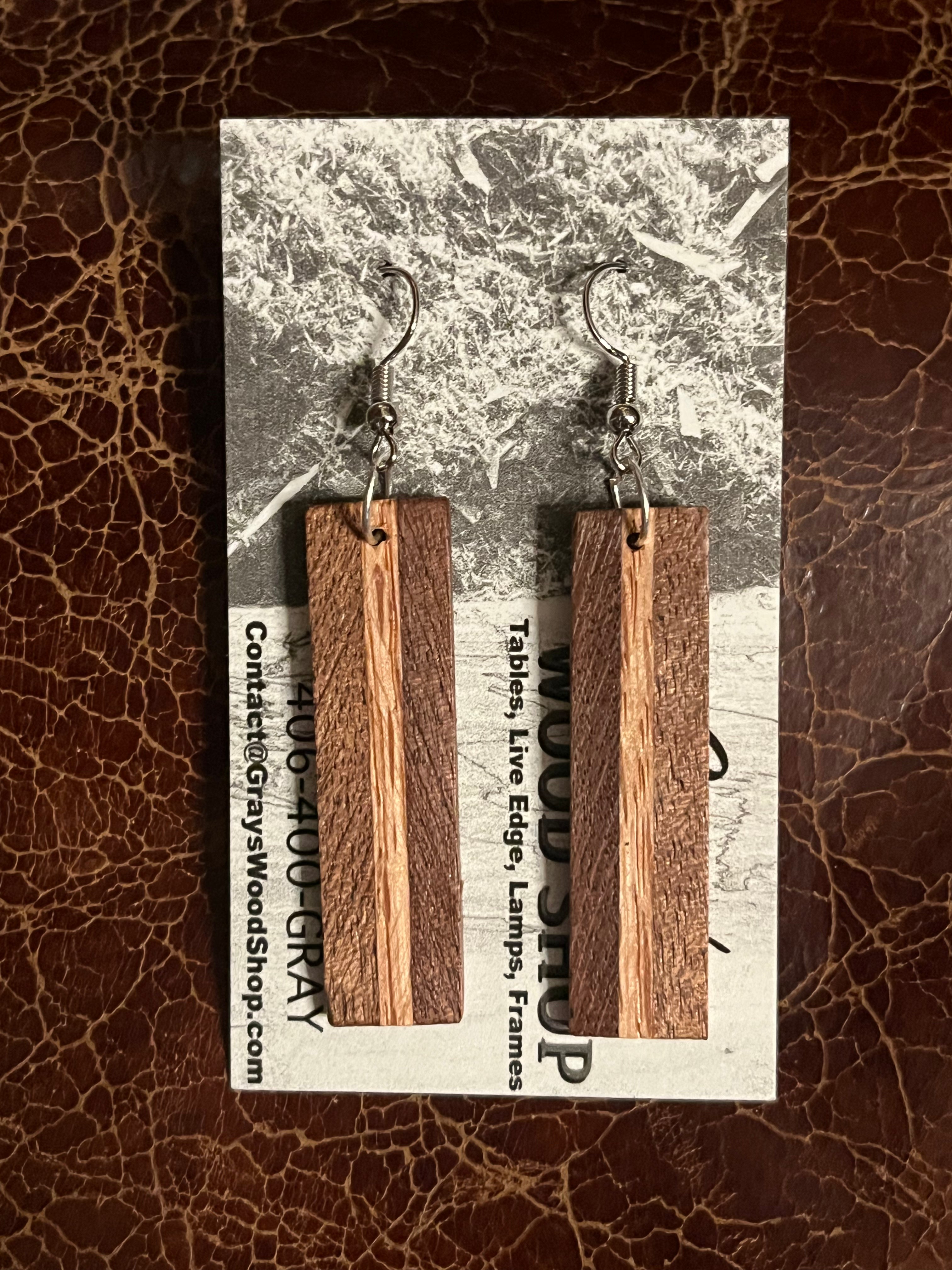 Walnut / Maple Earrings