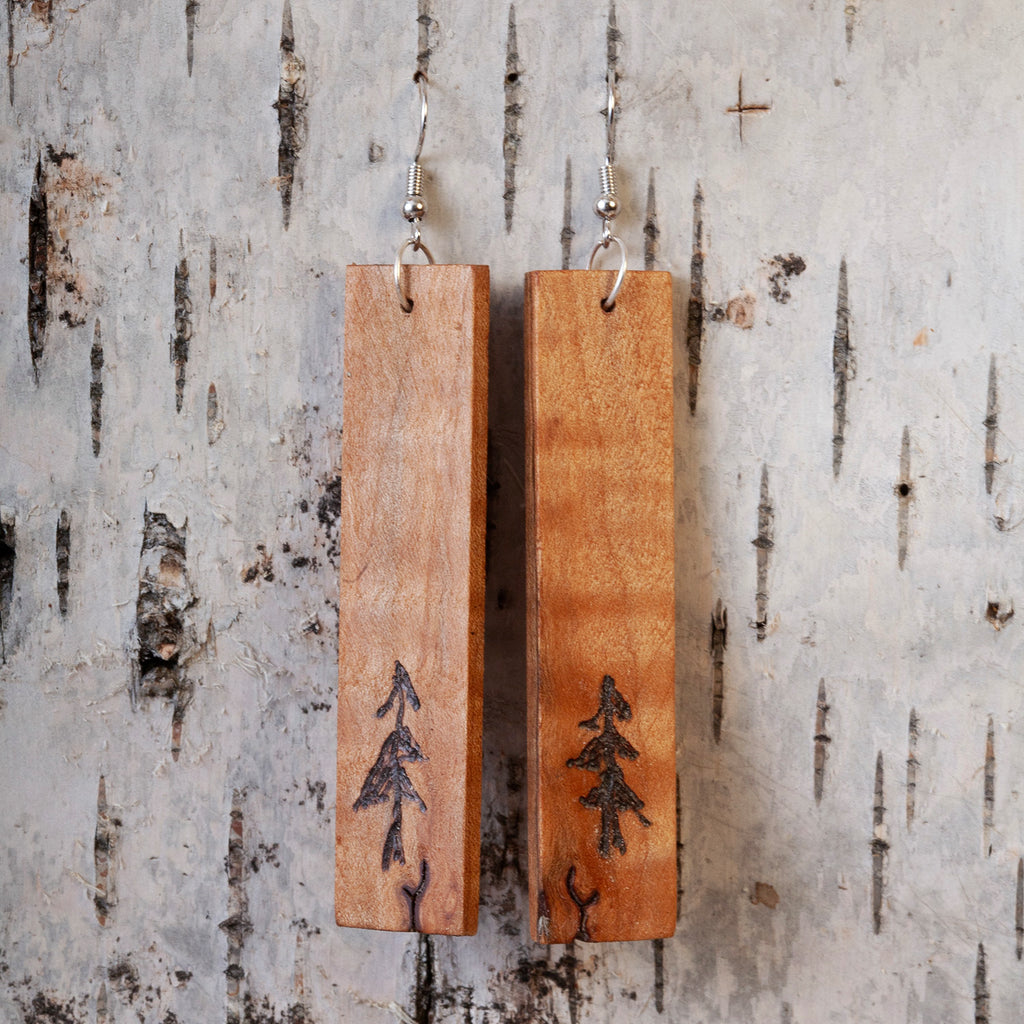 Tree Big Leaf Maple Earrings